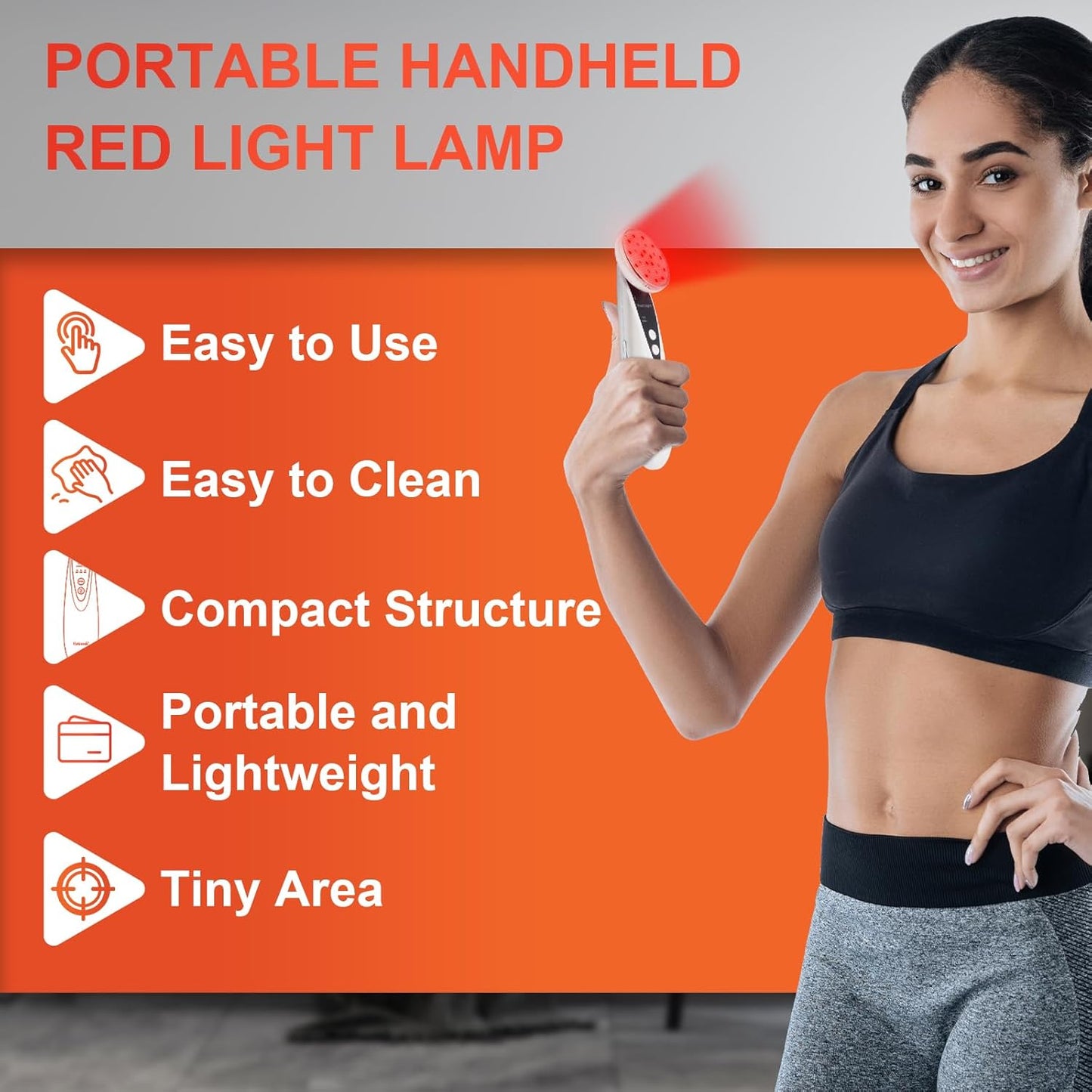 Portable Red Light Therapy, Handheld Red Light Therapy for Body, near Infrared Light Therapy 660Nm & 850Nm at Home