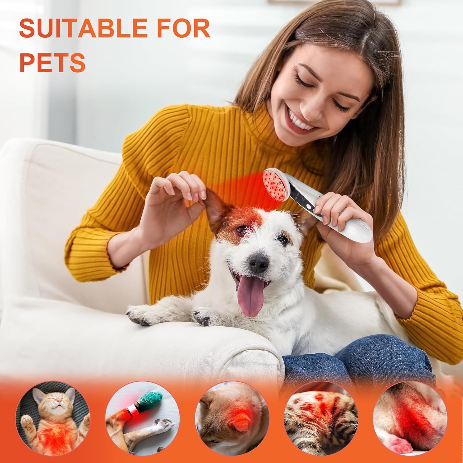 Portable Red Light Therapy, Handheld Red Light Therapy for Body, near Infrared Light Therapy 660Nm & 850Nm at Home