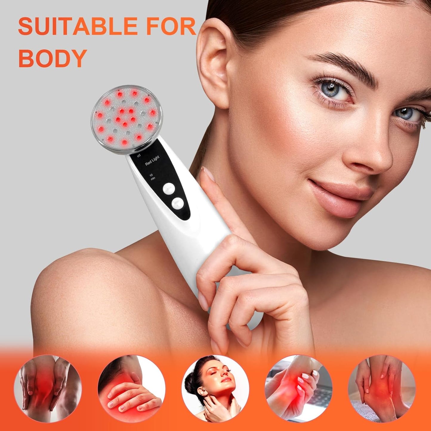 Portable Red Light Therapy, Handheld Red Light Therapy for Body, near Infrared Light Therapy 660Nm & 850Nm at Home